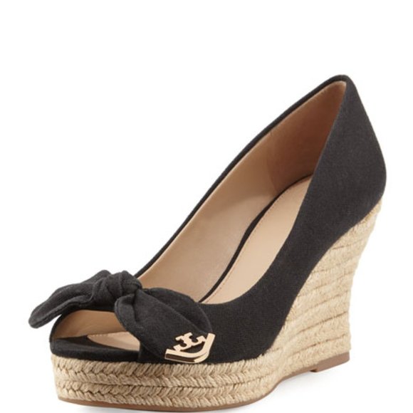 Tory Burch Shoes - TORY BURCH Dory 85mm Wedge Espadrille- Canvas